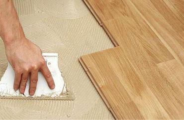 Glue Down Installation Parquet wood flooring glow down installation